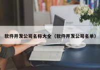 软件开发公司名称大全（软件开发公司名单）