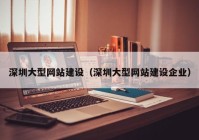 深圳大型网站建设（深圳大型网站建设企业）